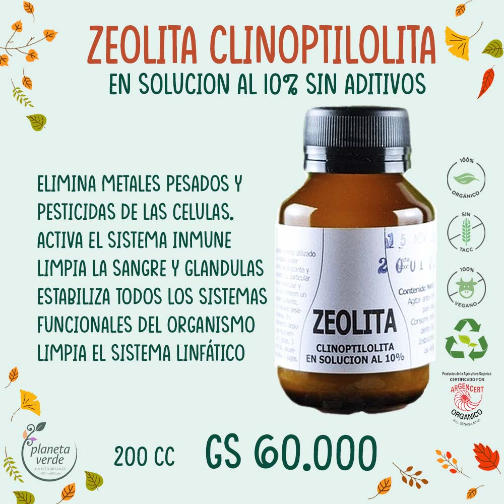 Zeolita En Solución Al 10% - Planeta Verde