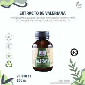 Extracto de Valeriana Orgánica