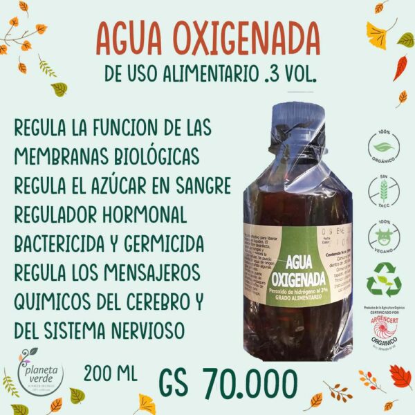 Agua Oxigenada de uso alimentario