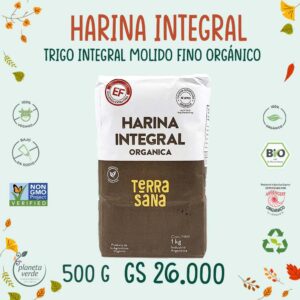 Harina Orgánica de Trigo Integral Ultra fina