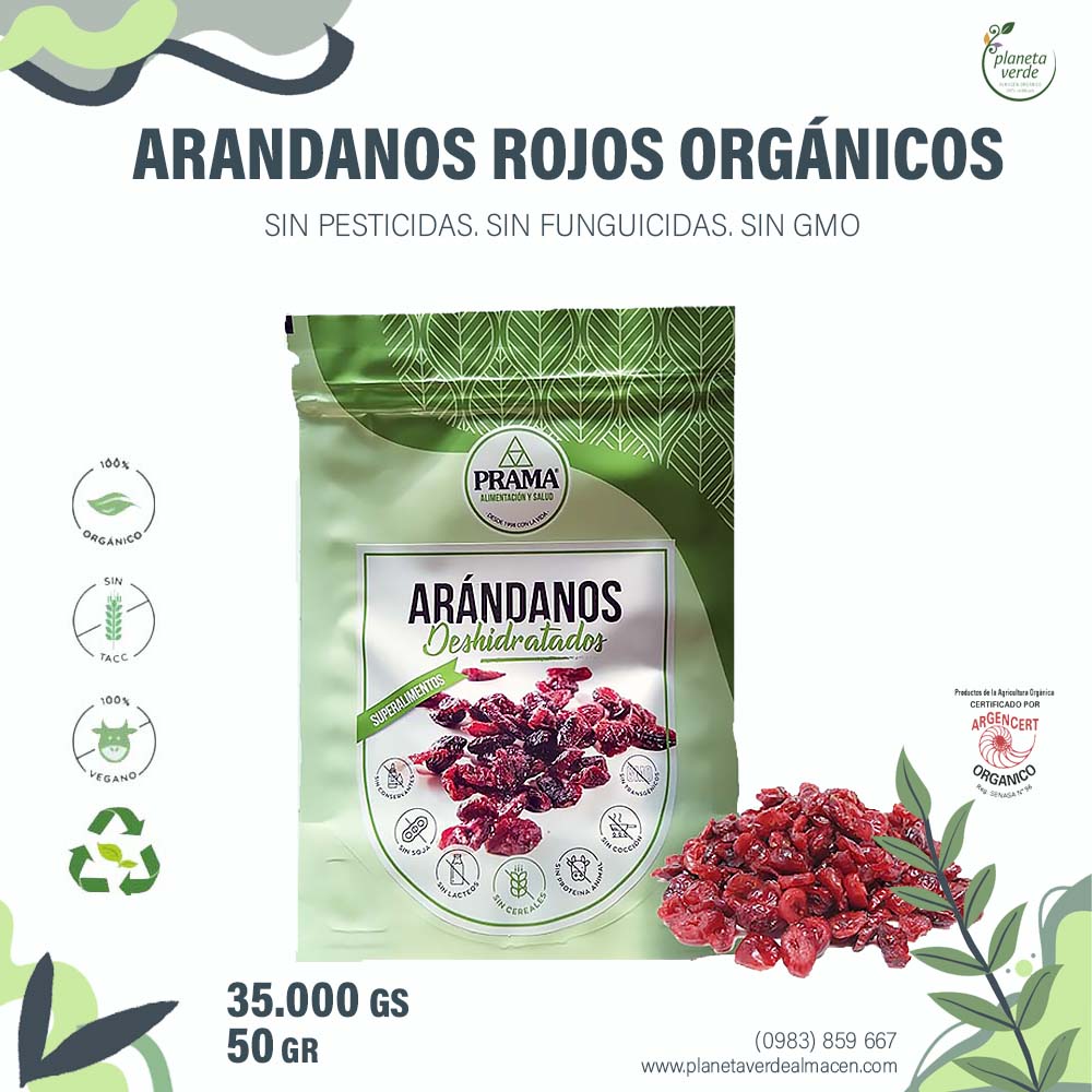 Arándanos Rojos Orgánicos