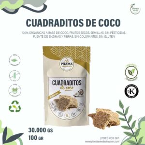 Cuadraditos de Coco Orgánicos