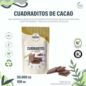Cuadraditos de Cacao Orgánico