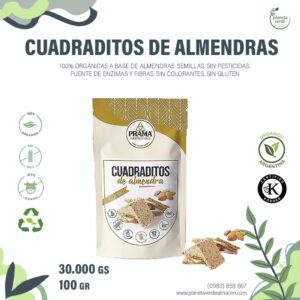 Cuadraditos de Almendras Orgánicas