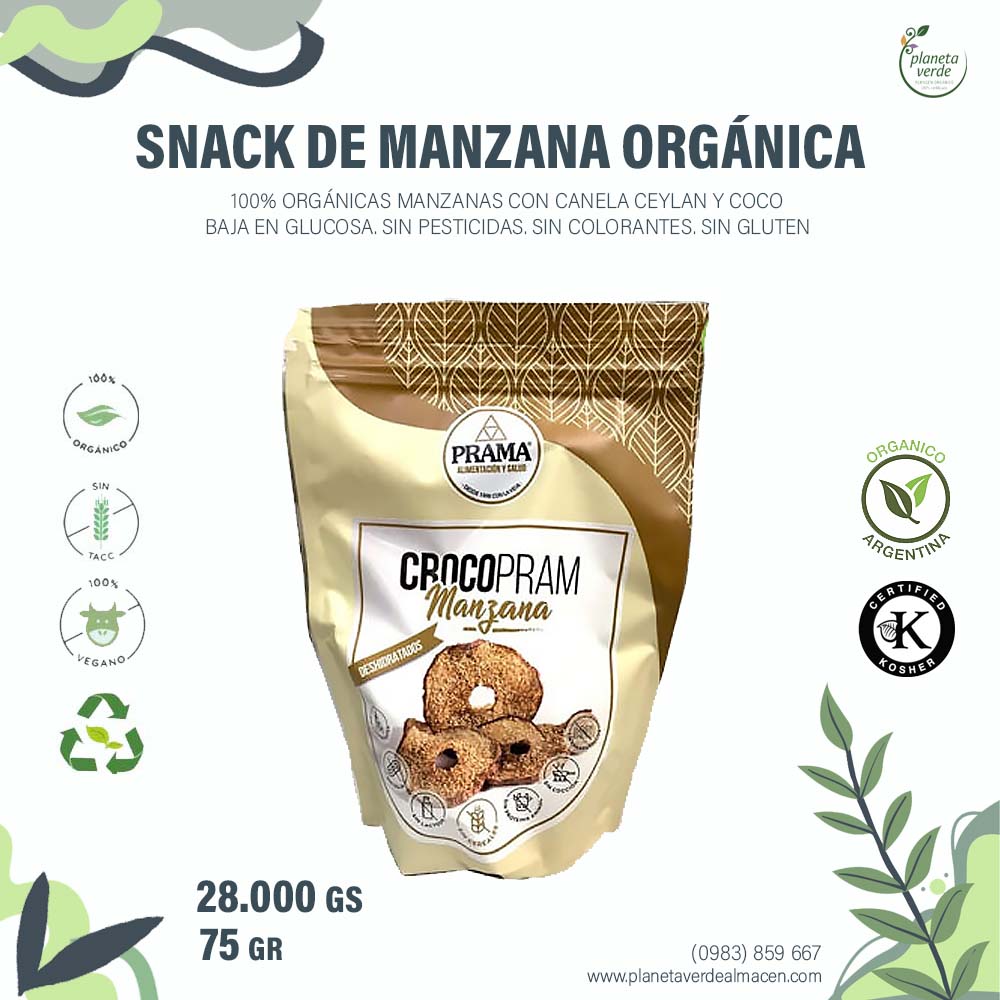 Snack de Manzanas Orgánicas