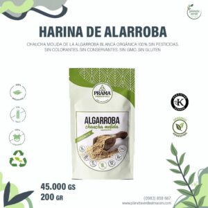 Harina de Algarroba Blanca Orgánica