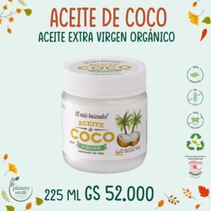 Aceite de coco Virgen Orgánico