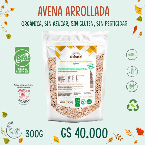 Avena Arrollada Orgánica Fina