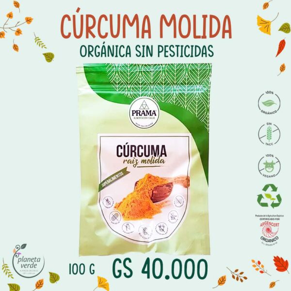 Cúrcuma Orgánica (raíz molida)