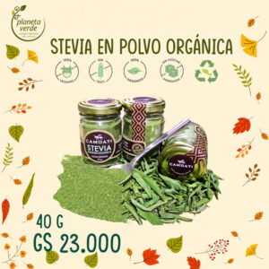 Stevia Orgánica Pura en polvo