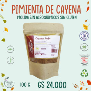 Pimienta de Cayena Orgánica Molida