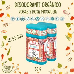 Desodorante Orgánico Rosas y Rosa Mosqueta – Unisex