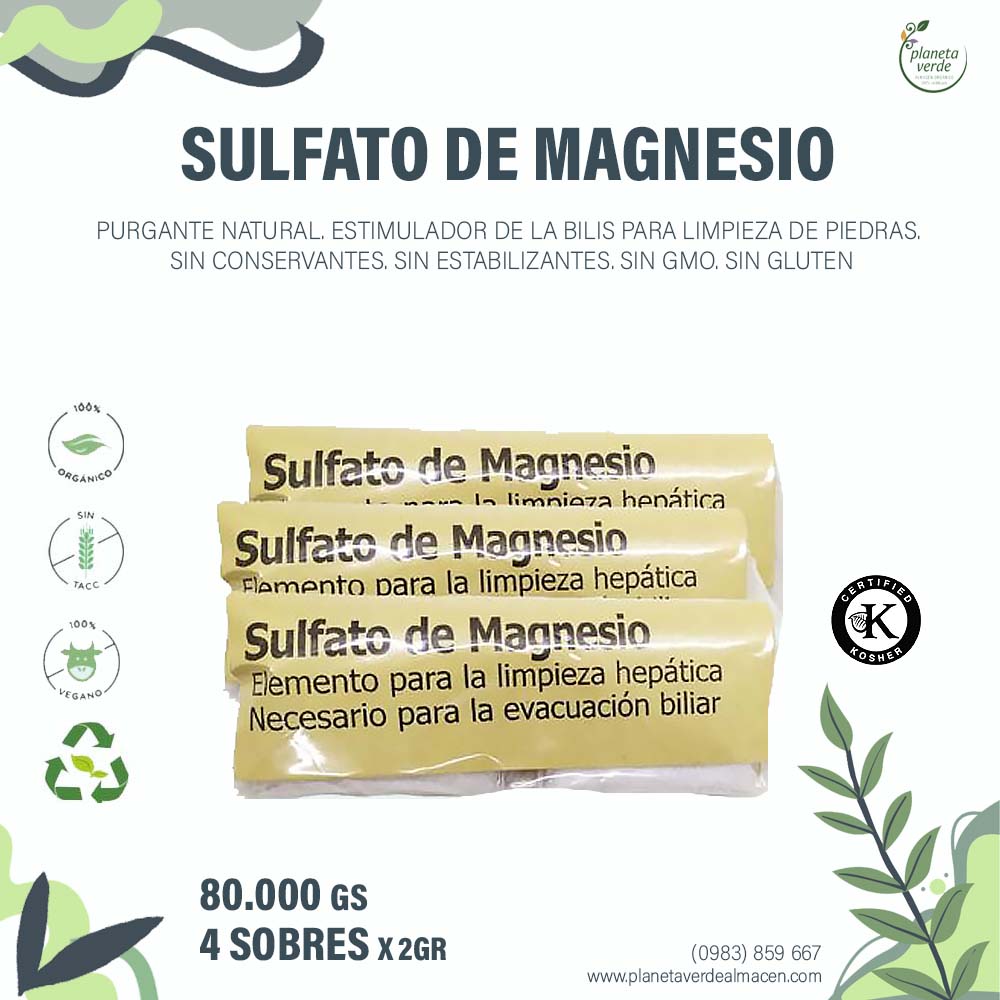 Sulfato de Magnesio Orgánico