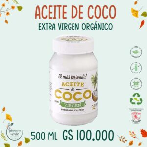 Aceite de coco Virgen Orgánico