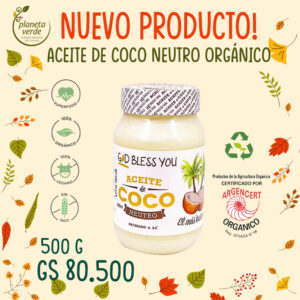 Aceite de Coco Neutro Orgánico