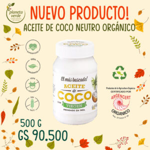 Aceite de coco Virgen Orgánico