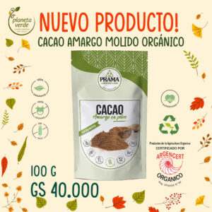 Cacao Amargo Colombiano en Polvo Orgánico