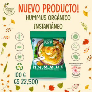 Hummus de Garbanzos orgánicos Instantáneo