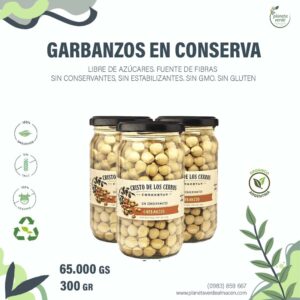Garbanzos Orgánicos en Conserva