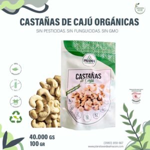Castañas de Cajú Orgánicas