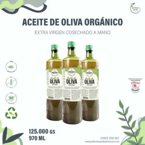 Aceite de Oliva Orgánico Extra Virgen (prensado a mano)