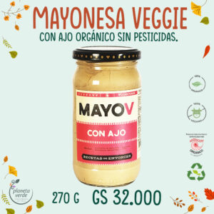 Mayonesa Vegana Orgánica con Ajo