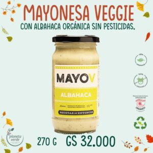 Mayonesa Vegana Orgánica con Albahaca