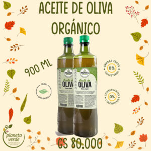 Aceite de Oliva Orgánico Certificado Extra Virgen (cosechado a mano)