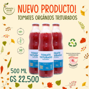 Tomates Orgánicos Triturados