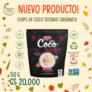 Chips de Coco Tostado Orgánico
