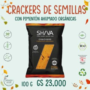 Crackers de Semillas con Pimentón Ahumado Orgánico
