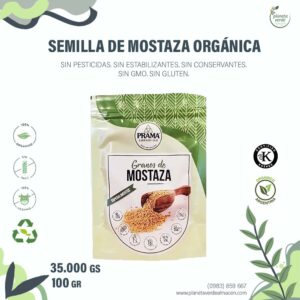 Semillas de Mostaza Orgánica enteras