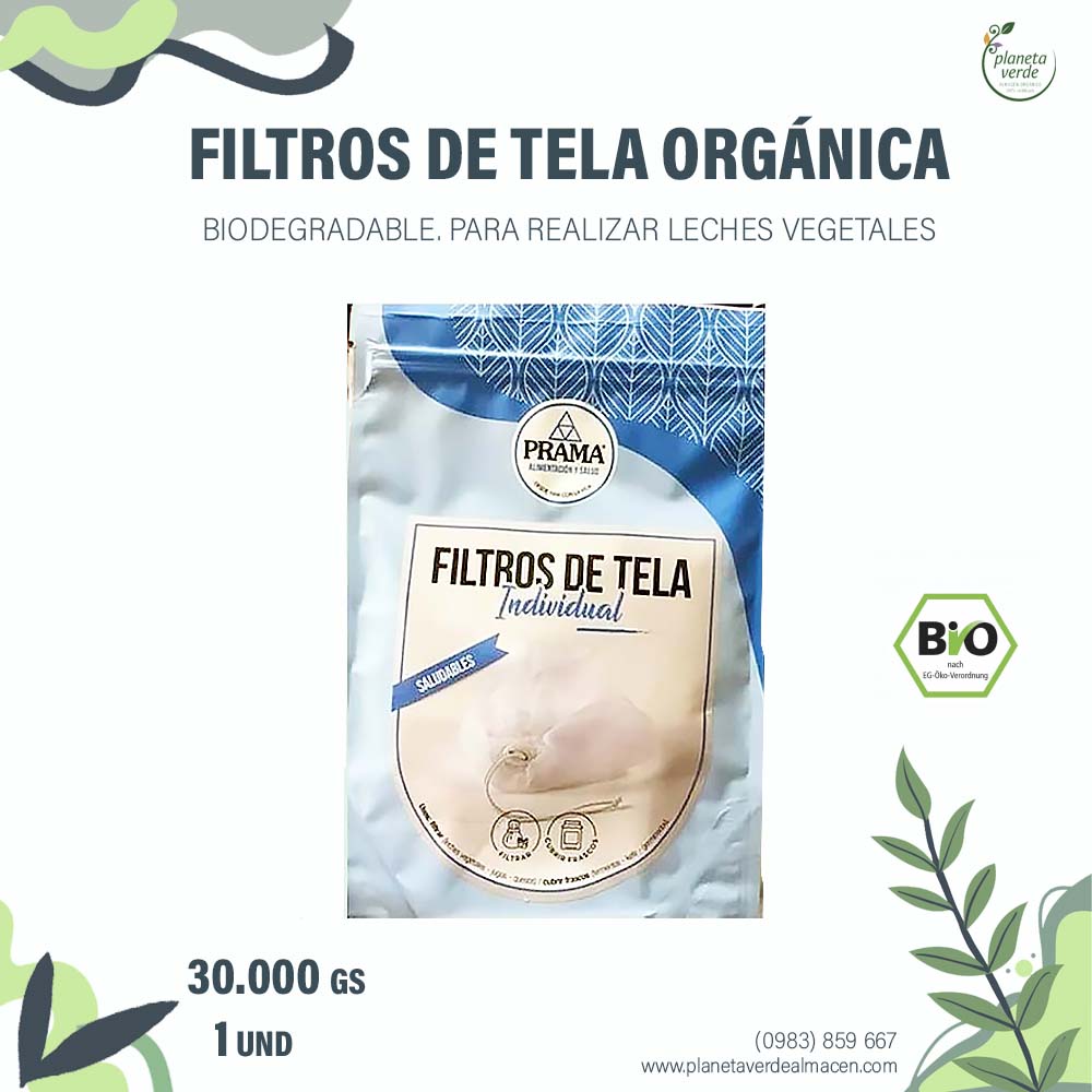 Filtro de Tela Orgánico para Quesos y Leche vegetales