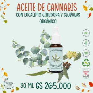 Aceite compuesto de Cannabis Orgánico + Eucalipto Globulus + Citridora