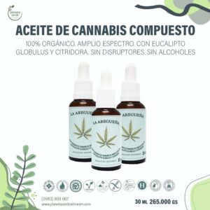 Aceite de Cannabis Orgánico Cmpuesto con Eucalipto Globulus + Citridora