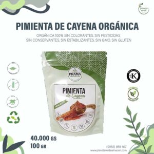 Pimienta de Cayena Orgánica