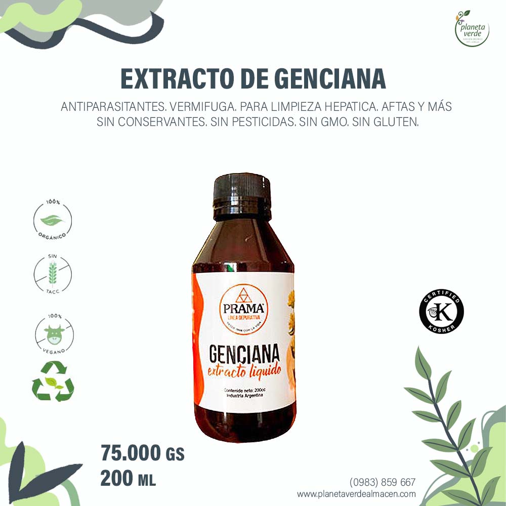 Extracto de Genciana Orgánica