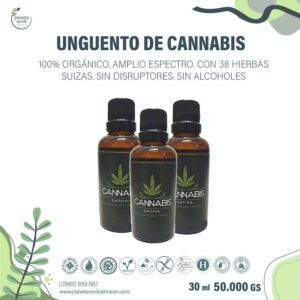 Ungüento de Cannabis Orgánico con Hierbas Suizas