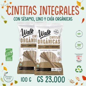 Cintitas Integrales con Chía, Lino y Sésamo Orgánicas