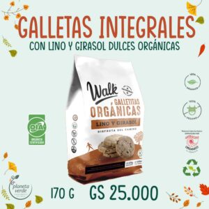 Galletas dulces Integrales con Lino y Girasol