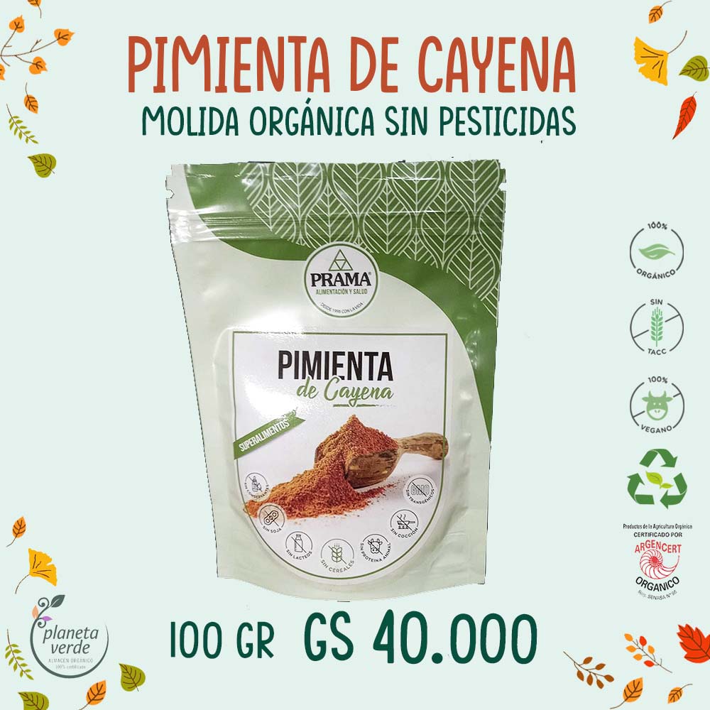 Pimienta de Cayena Orgánica