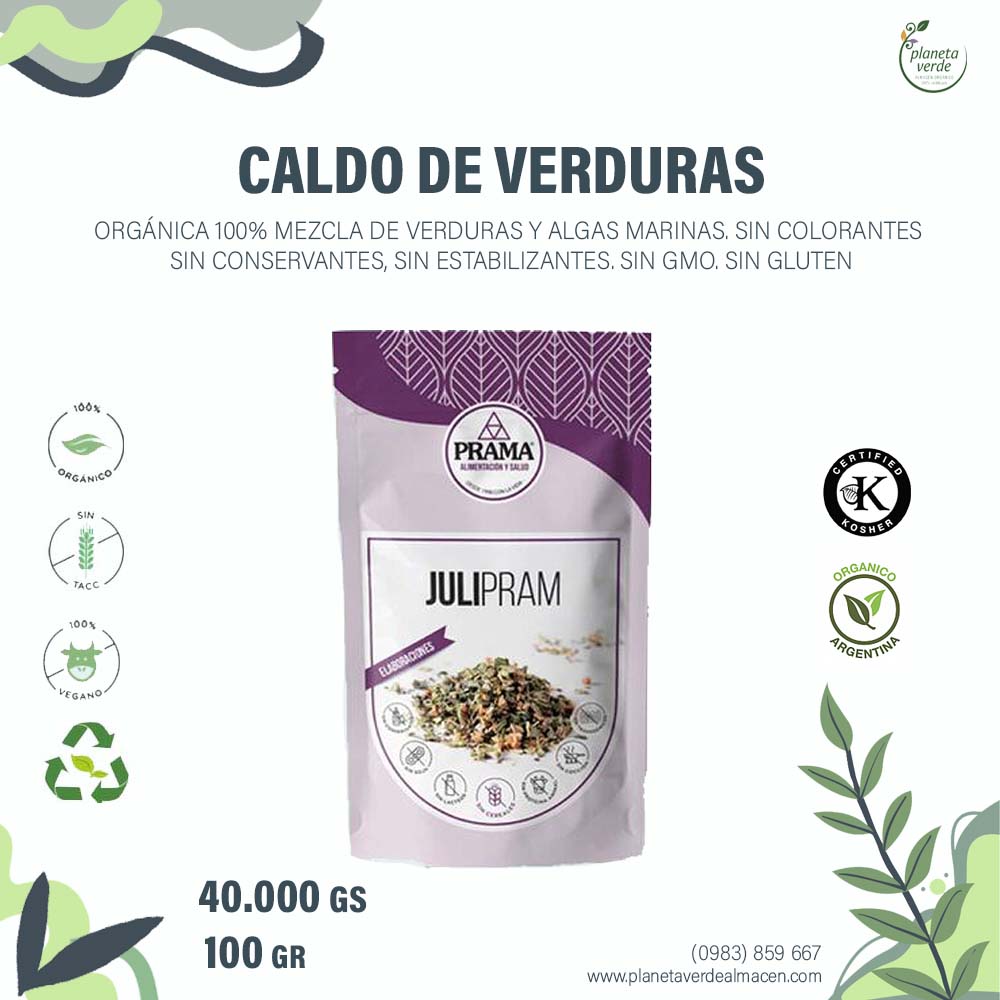 Caldo de Verduras y Algas Orgánicas