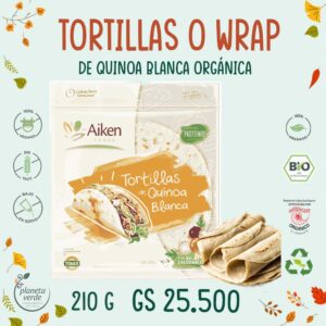 Tortillas de Quinoa Blanca Orgánica
