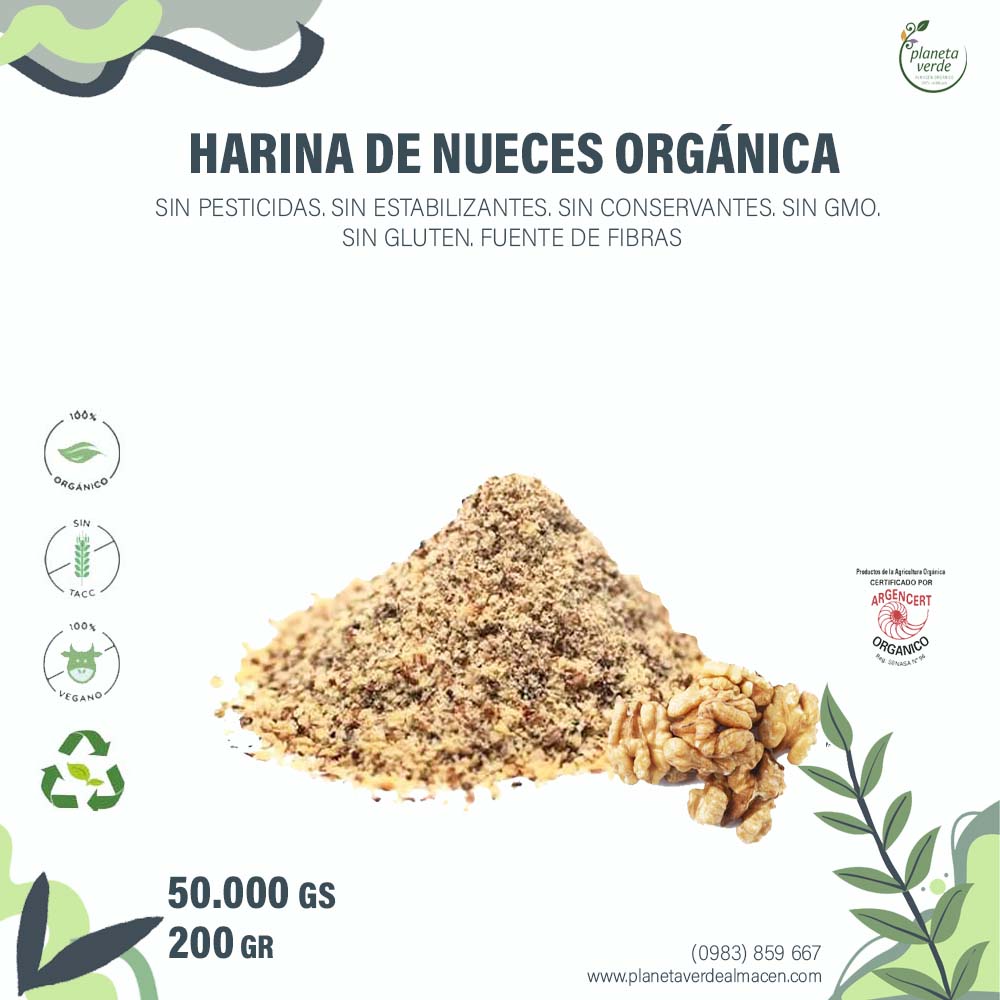 Harina de Nueces Orgánicas