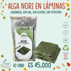 Alga Nori en Láminas Orgánica