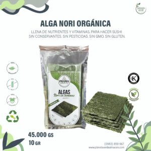 Alga Nori Orgánicas en láminas