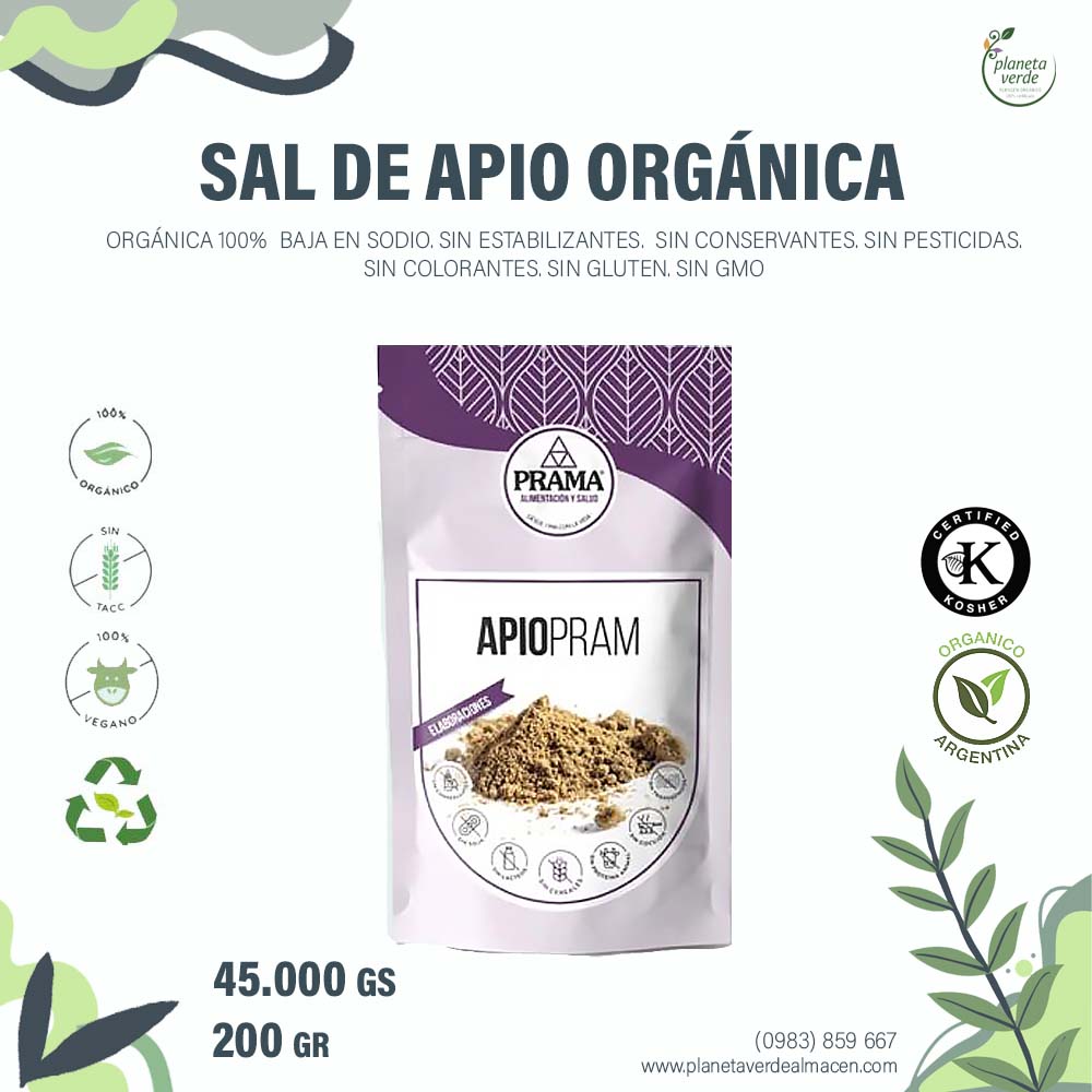 Sal de Apio (apium graveolens) Orgánica