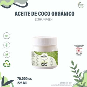 Aceite de coco prensado en frío orgánico
