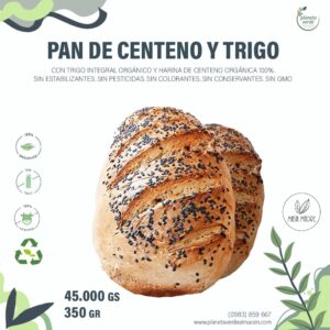 Pan de Centeno y Trigo Integral Orgánico