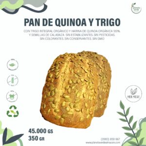 Pan de Quinoa + Trigo Integral Orgánico